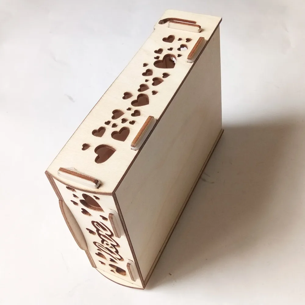 17x13,5x4,3 см старинная Гостевая книга, коробка для сообщений, романтическая деревянная коробка для свадьбы, фирменное сердце, свадебные аксессуары