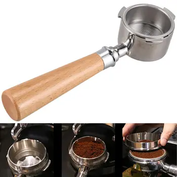 

51mm Coffee Bottomless Portafilter Coffee Espresso Machine Handle for Delonghi EC680/EC685 Filter Coffee Accessories