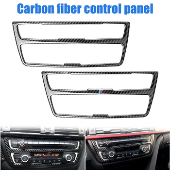 

Carbon Fiber Strip Air Conditioning CD Panel Decor Cover Trim Car Styling Sticker for BMW F30 F34 M8617
