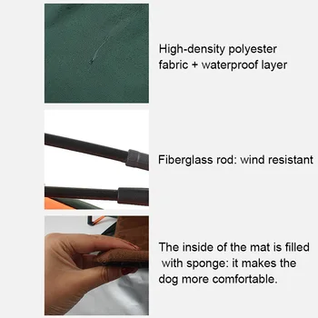 

Outdoor Pet Dog Tent Portable Waterproof Automatic Folding Dog Cats Kennel JS23
