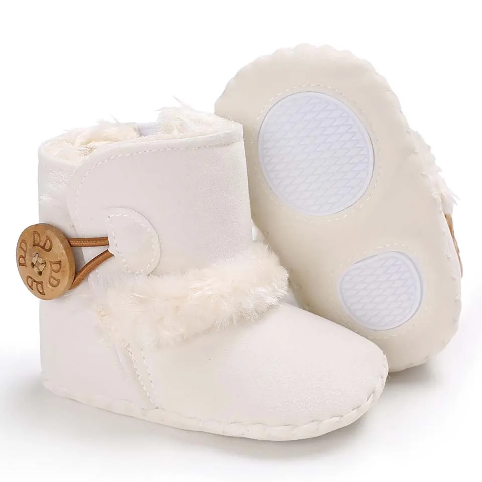 Детская обувь для маленьких мальчиков; зимние ботинки с мягкой подошвой; обувь для маленьких девочек; Теплая обувь для младенцев