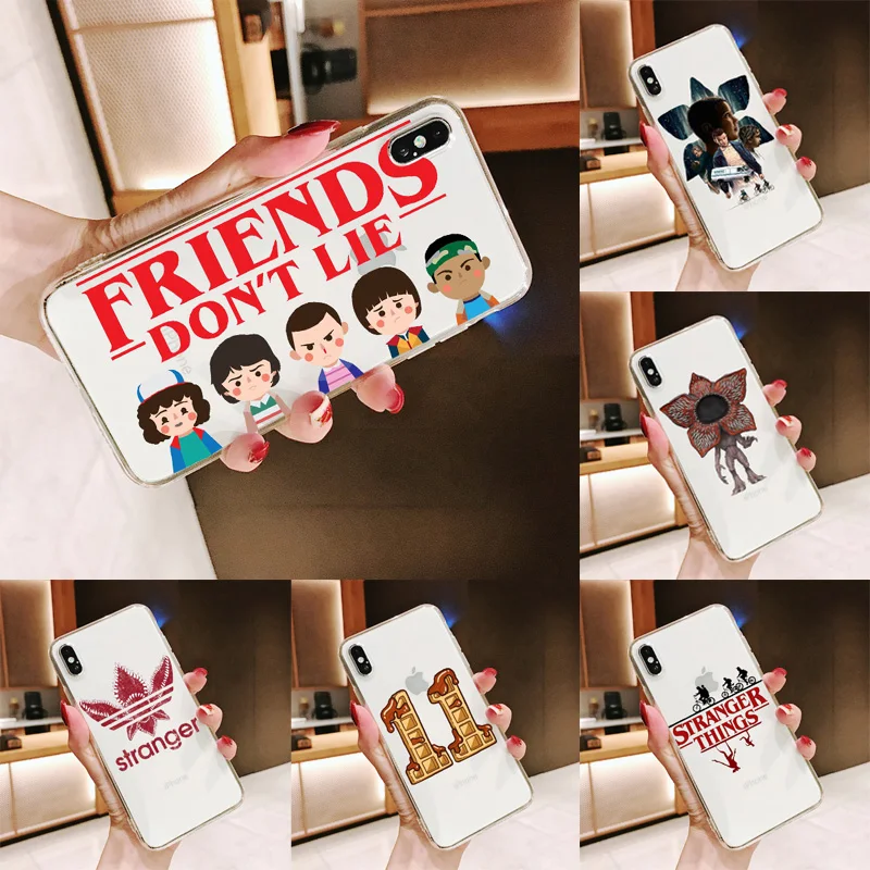 Чехол силиконовый прозрачный для iPhone X 11Pro MAX с рисунком на тему мультфильма очень