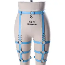 Сексуальный кожаный ремень безопасности чулки подвязки регулируемый ремень поясные ремни панк клуб танец Rave женское нижнее белье тело Связывание чулок