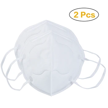 

2pcs Disposable Respirator Mask With 5 Layer Air Filter Breathable Safety Mask High Filtration Face Mask Cycling mask