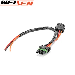 Prise d'alimentation auxiliaire de siège adaptée au fouet LED, feu arrière, feux de plaque d'immatriculation pour Can Am Maverick X3 MAX/Turbo 2017 – 2021 