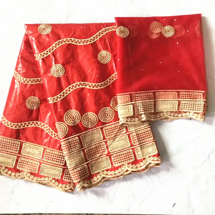 Еще Летающая красная кружевная ткань последняя африканская Базен riche ткань высокое качество морская парча ткань Индия Базен riche getzenr