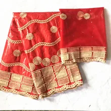 Еще Летающая красная кружевная ткань последняя африканская Базен riche ткань высокое качество морская парча ткань Индия Базен riche getzenr