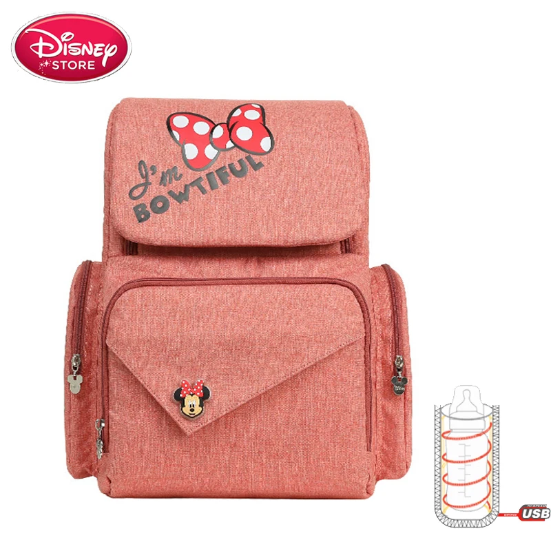 Disney Bag Mickey Mouse Mouse Backpack USB Heating Mom Baby Bags Maternity Handbag Travel Mummy Diaper Bag for Baby Care Disney Bag Mickey Mouse Mouse Backpack USB Heating Mom Baby Bags Maternity Handbag Travel Mummy Diaper Bag for Baby Care