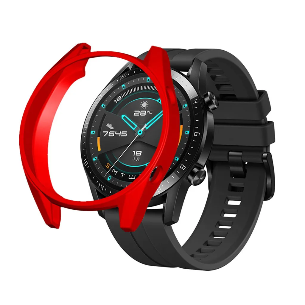 Чехол для смарт часов Huawei watch GT2 мягкий тонкий защитный чехол из ТПУ 46 мм бампер