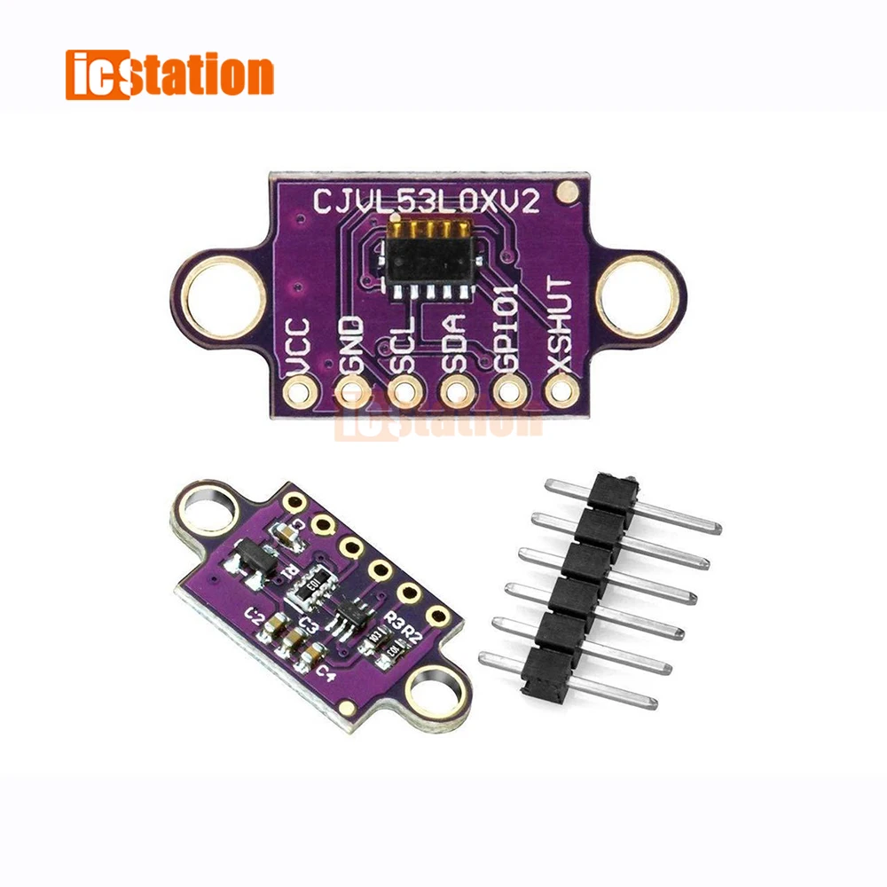 VL53L0X Time-of-Flight ToF Ranging Sensor 940nm Laser Distance Module I2C IIC