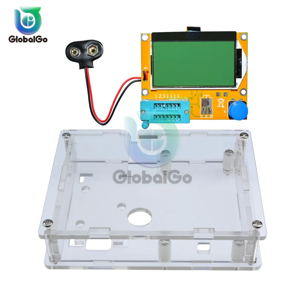 Tester Lcd Dello Schermo Mos/Pnp/Npn Lcr 12864 Di Capacità Del Triodo Del Diodo Di Digital V2.68 Del Tester Del Transistor Del Tester Mega328 Di Esr