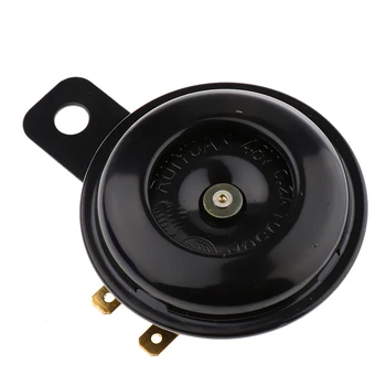 

Black 48V 0.2A Loud Disc Horn Extra Sound High Tone Electric Speaker for Car Auto Vehicle Truck Motorcycle