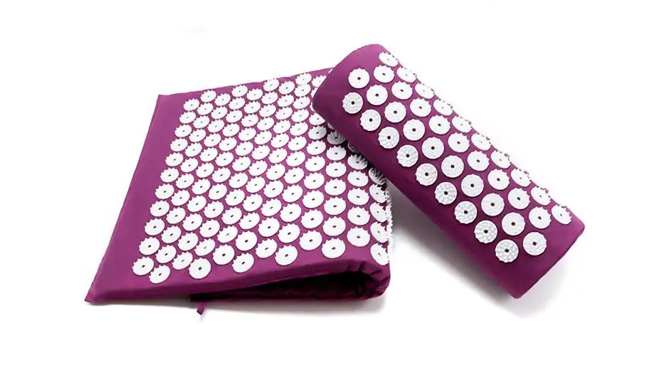 Non-Slip Acupressure Cushion Massage Mat Body Pain Spike Fitness Pilates Exercise Pillow Yoga Mat Gift Bag Applicator kuznetsov