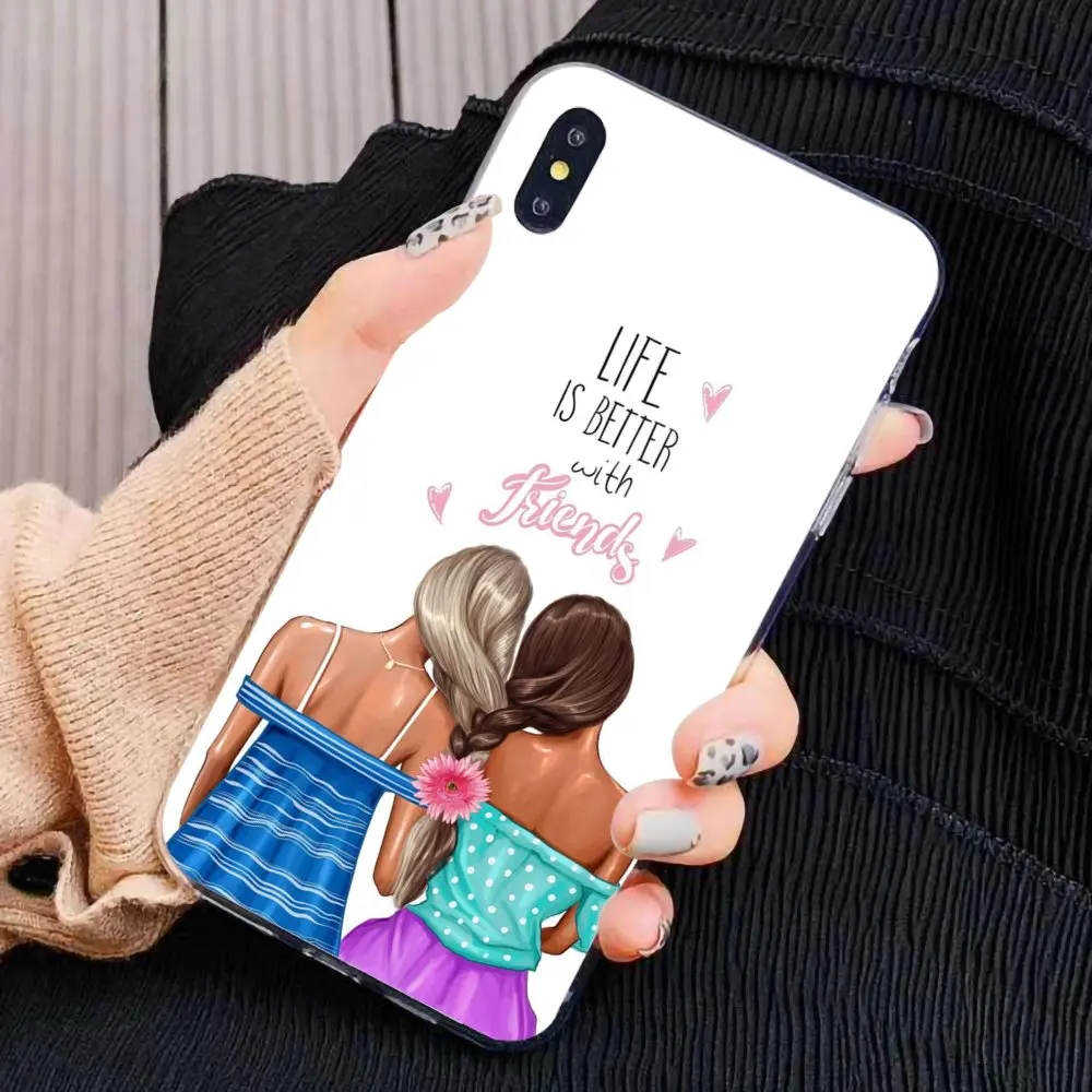 For Samsung Galaxy A10 A30 A40 A50 A60 A70 S6 Active Note 10 Plus Edge M30 Best Friends BFF Matching Online Silicone Phone Case |