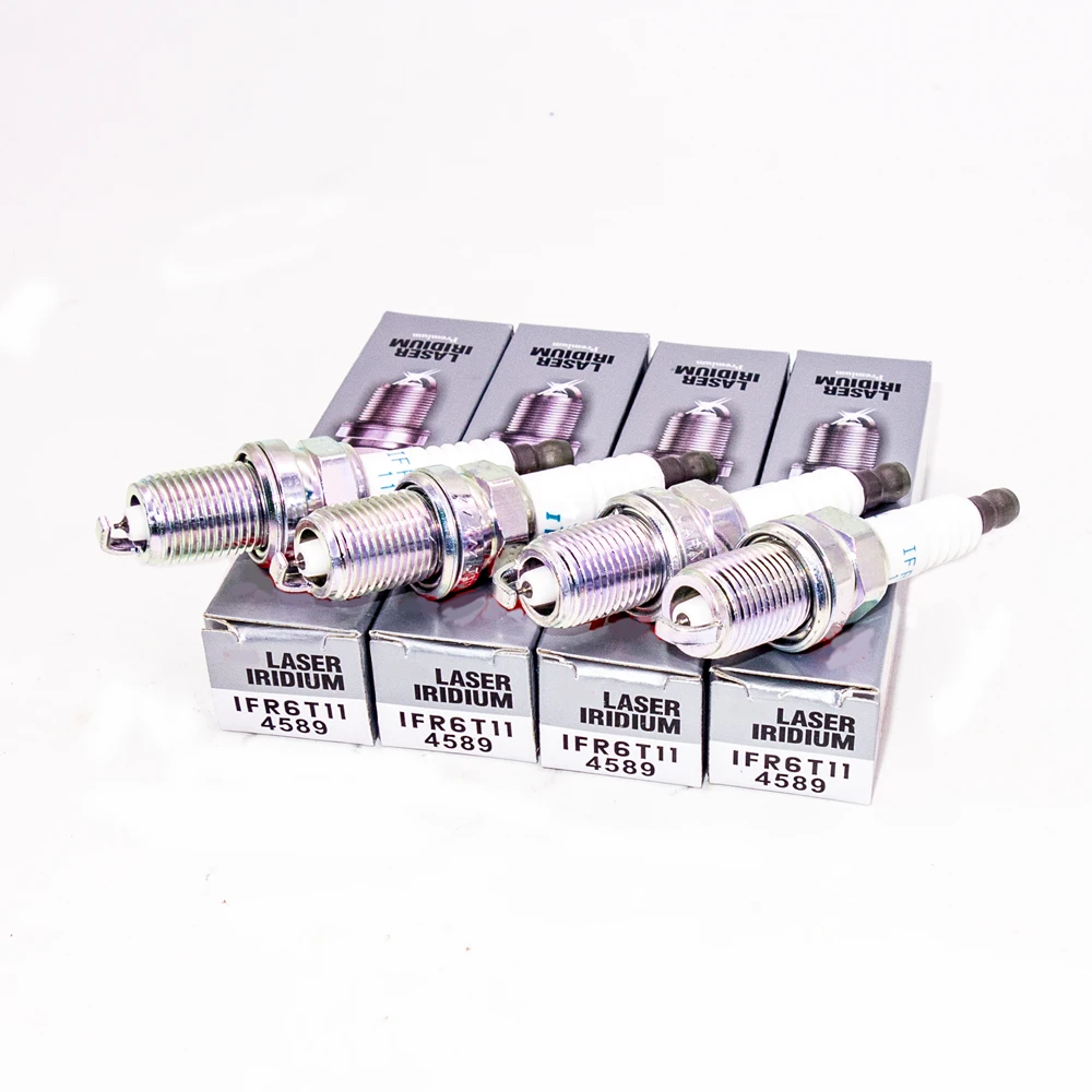 

4Pcs 4589 IFR6T11 Laser Iridium Resistor Performance Power Spark Plugs IFR6T-11
