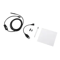 Endoscope étanche 5.5 P, objectif 2M 6LED 720mm, boroscope étanche pour Android Focus, objectif de caméra, câble USB étanche 