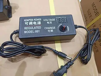 

Universal Adjustable AC to DC 3V 9V 12V 24V power Adatper with display screen voltage Regulated power supply adatper 220V 3A 5A