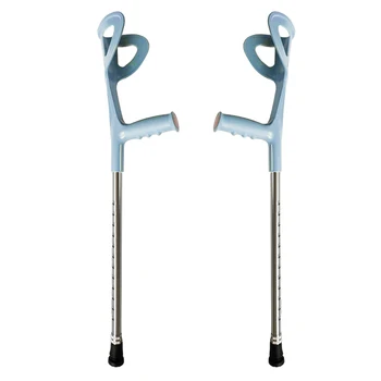 2pcs Adjustable Forearm Elbow Underarm Crutch Walking Sticks Support Legs with Comfy Grip after Injury or Surgery Elderly Elbow