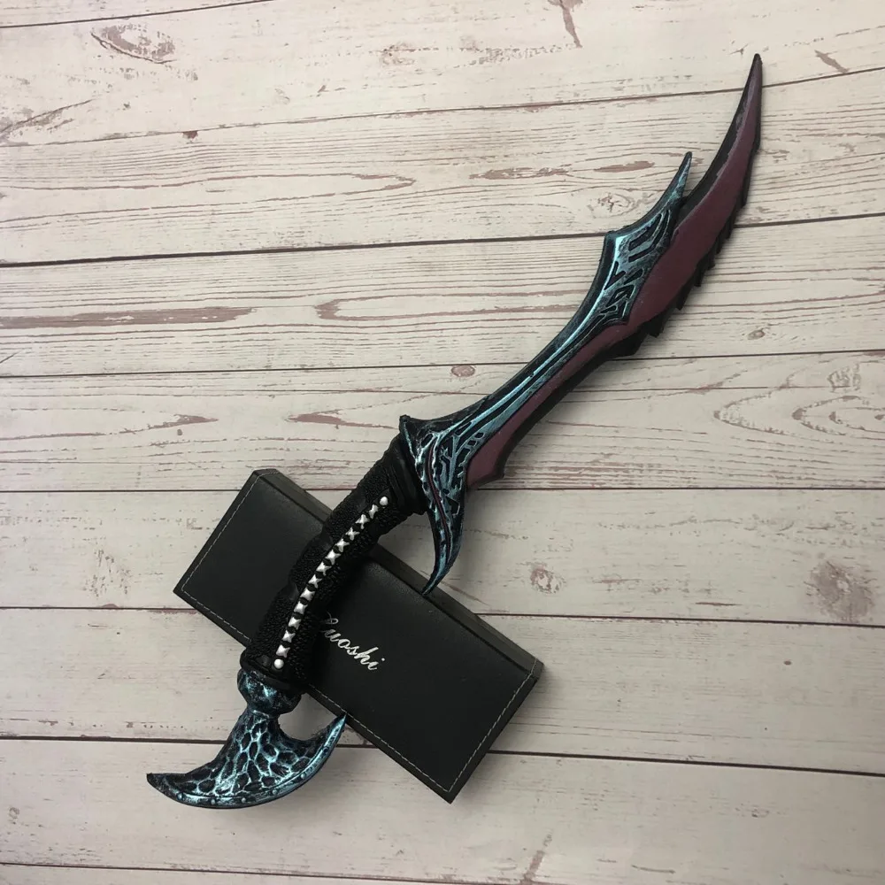 Vyse Scythe 50cm Wow Anti Wizard Elf 1: 1 Weapon Cosplay Game Role Play PU Figure Model Gun Prop Halloween Gift 4