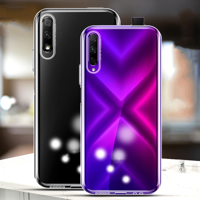 Чехол для Huawei P Smart Pro 2019 тонкие мягкие прозрачные высокие чехлы из ТПУ 2019|Бамперы| |