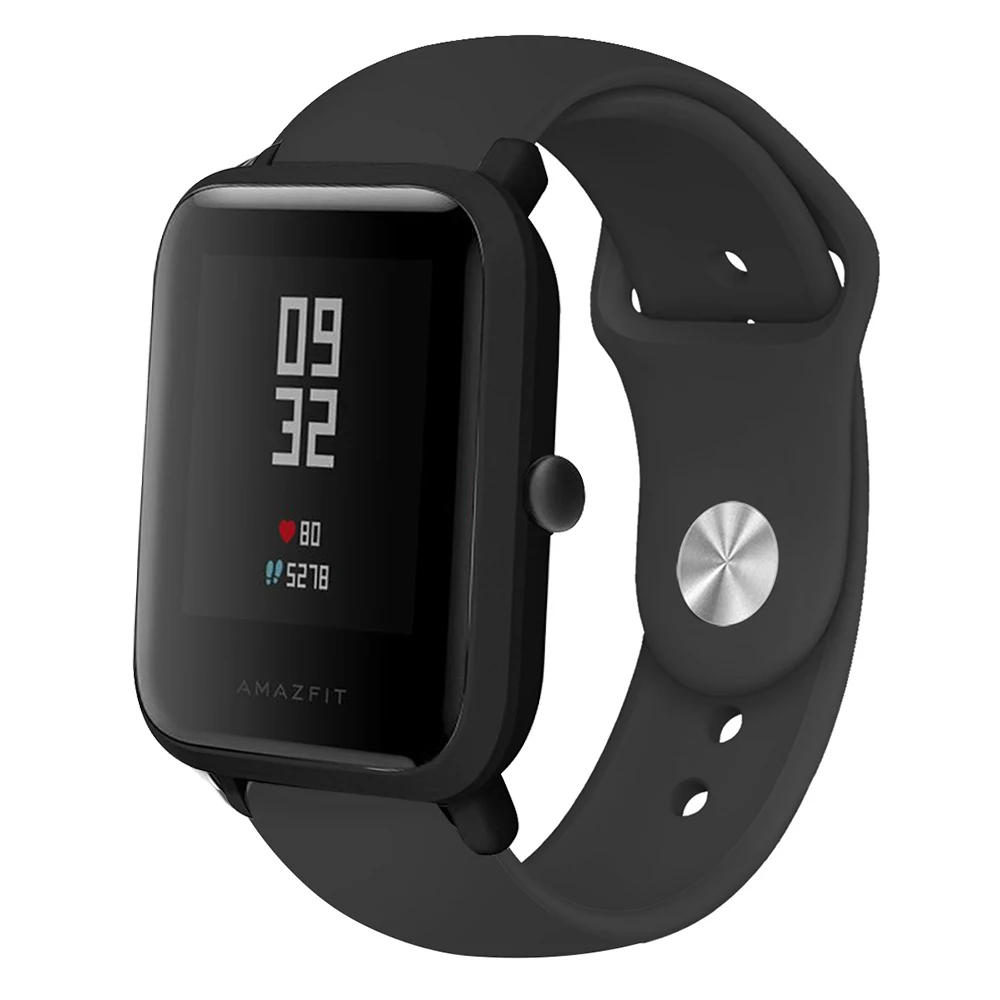 Silcone Ремешок Браслет Для Xiaomi Huami Amazfit Bip Молодежные умные часы ремешок для Xiaomi Huami Amazfit GTS/GTR 42 мм полосы