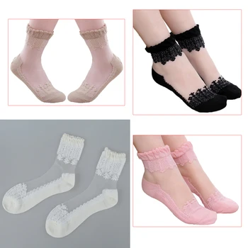 

Baroque Lace Transparent Crystal Stockings