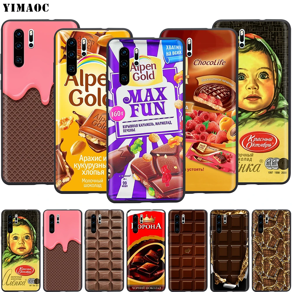 Золотой шоколадный чехол YIMAOC Alenka Alpen для Xiaomi 9T Pro CC9 A3 CC9E Redmi K20 7A Huawei Honor 20 9X P20 Lite Nova 5i