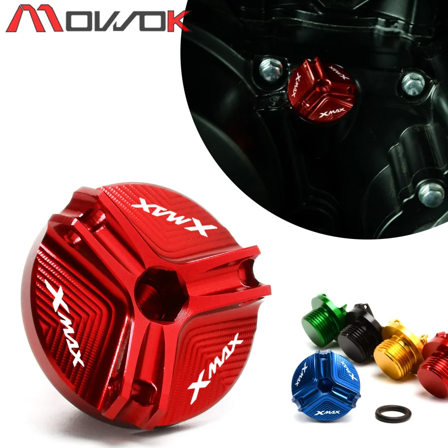 Алюминиевая крышка наполнителя двигателя M20 * 1 5 с логотипом XMAX для мотоцикла ЧПУ