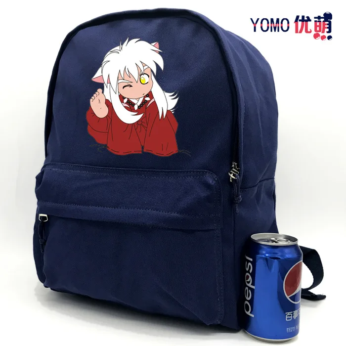 

InuYasha Anime Peripheral Men And Women Students Youth Canvas Backpack Creative Casual Fashion Outdoor Backpack