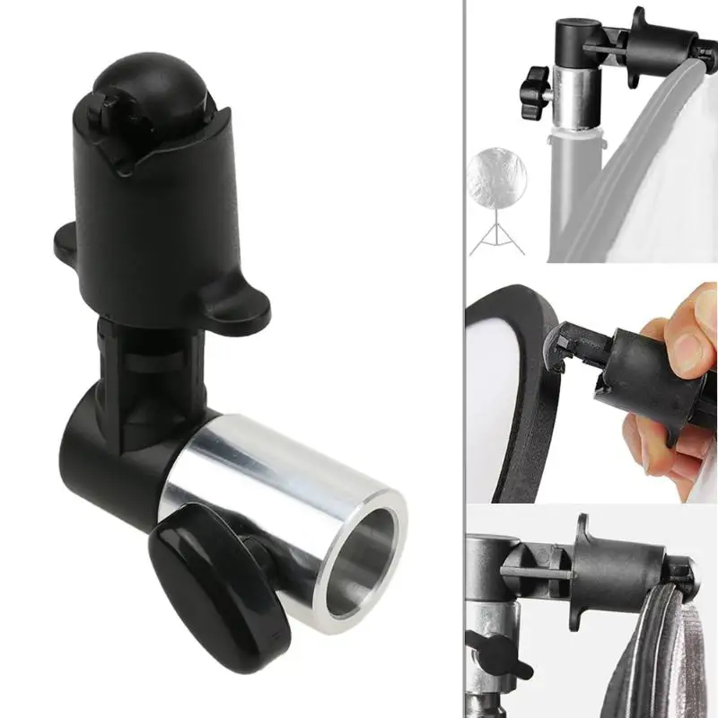 

ODOOL Reflector Clip Photo Video Photography Studio Background Reflector Softbox Disc Holder Clip Adapter Bracket For Light