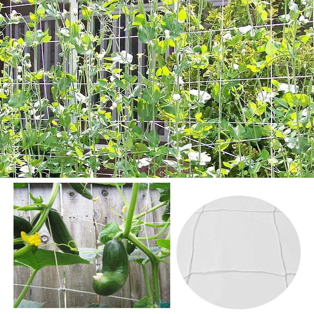 5/10m Polyester Plant Net Loofah Netting For Morning Glory Vine Flowers Garden Plants Climbing