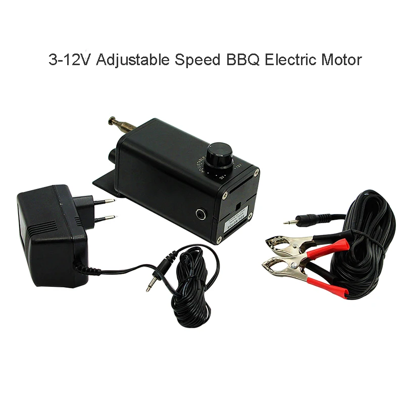 

Barbecue Motor 3-12V Adjustable Speed Power Oven Motor DC Oven Motor Electric Motor Grill Rotisserie BBQ Bracket Parts FD609B
