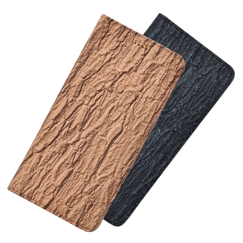Bark Texture Genuine Leather Magnetic Flip Holster Coque For ViVo Z6/ViVo Z5/ViVo Z5x/ViVo ZS5 Phone Bag Case Card Slot Holder | Мобильные