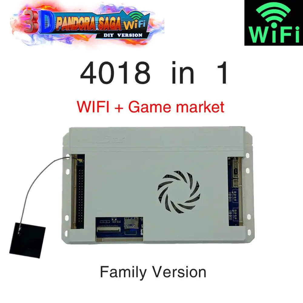 

Pandora Games 3D Wifi 4018 in 1 Box Family Version for Arcade Cabinet Video Game Console Jamma Gamepad Motherboard FBA MAME PS