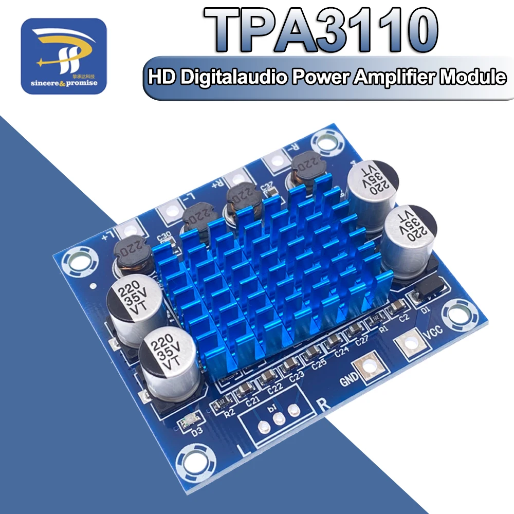 Официальный TPA3110 XH A232 30 Вт + 2 0 канальный цифровой стерео аудио усилитель мощности