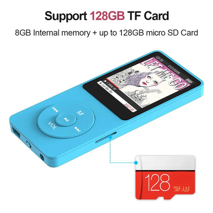 Sports MP3 Player Recording Pen with E-book Reading Picture Browsing FM Radio Function DU55