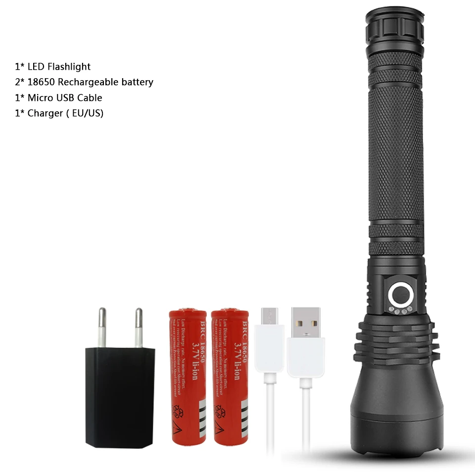 Package F XLamp xhp70.2 мощный 3200 люменов светодиодный фонарик usb Zoom фонарь xhp70 xhp50.2 18650 26650 фонарик с перезаряжаемой батареей - Испускаемый цвет: Package F