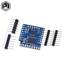 1 conjunto de escudo do motor para wemos d1 mini tb6612fng wemos i2c duplo motorista do motor shield módulo de condução com pote serial