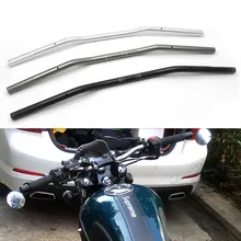 1 шт. руль для мотоцикла хромированный 7/" 22 мм Chopper Кафе Racer алюминиевый руль с высокой посадкой для мотоцикла Cruiser Bobber Универсальный