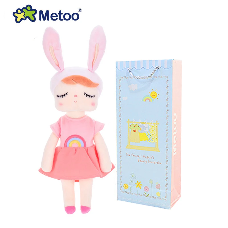 【Оригинальная коробка 】новейшая кукла Metoo мягкие игрушки для девочек детские милые Мультяшные Ангела Кролик Плюшевые животные для детей - Цвет: 918-5