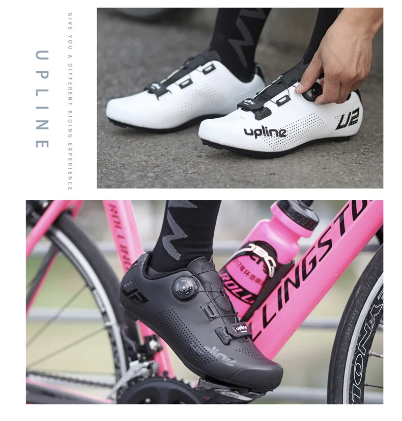 Road cycling shoes sapatilha ciclismo men riding bike sneakers self-locking breathable ultra-light women road cycling shoes