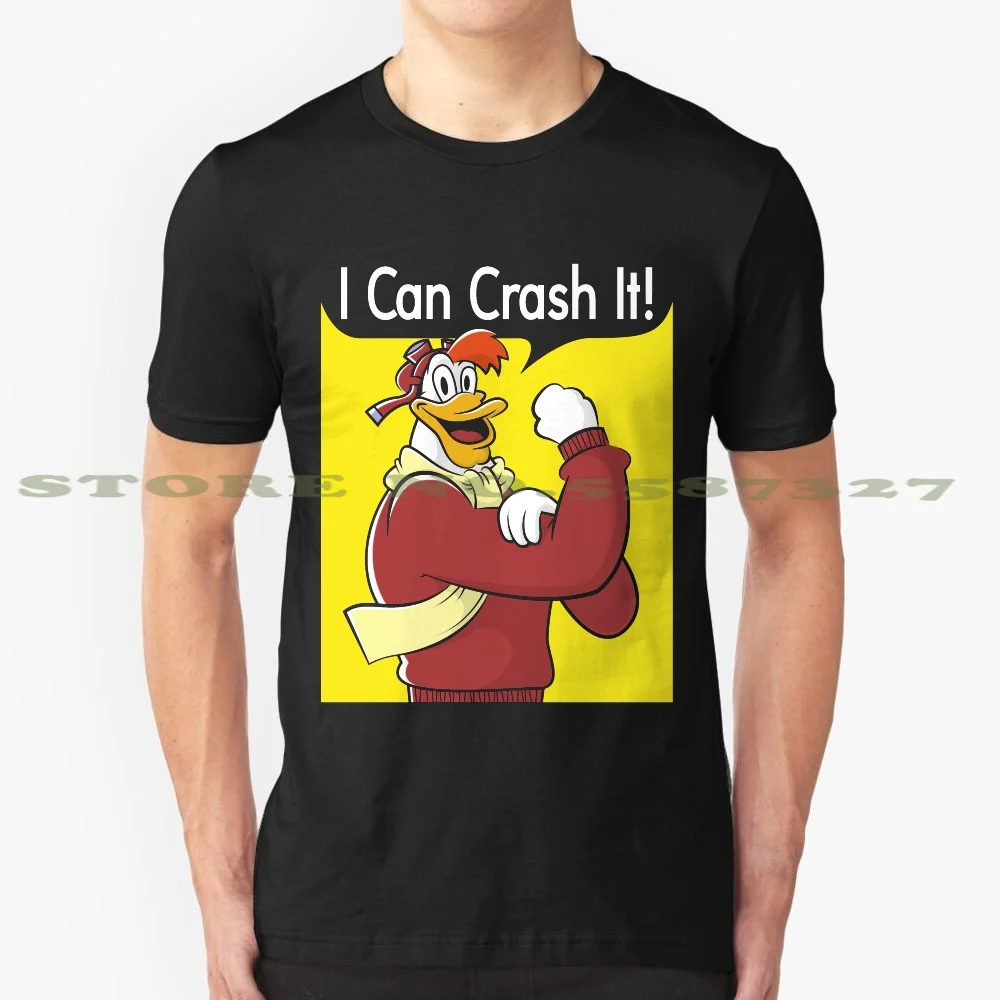 Posso Crash It! Graphic Custom Funny Vendita Calda Tshirt Launchpad Rosy Rivetter Crash Pilot