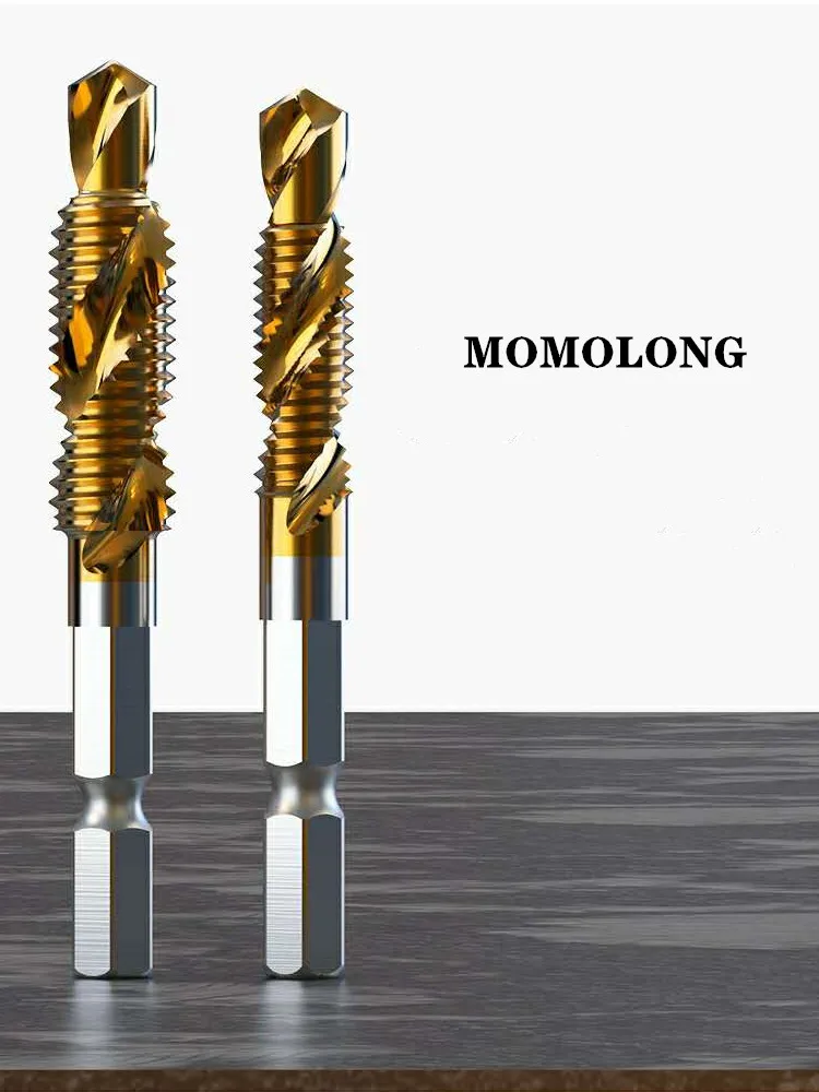 M3 M4 M5 M6 M8 M10 Tap Drill Bits 1/4 Hex Shank Machine Hand Taps Titanium Coated HSS Drilling Tap Bits Thread Screw Tools M3 M4 M5 M6 M8 M10 Tap Drill Bits 1/4 Hex Shank Machine Hand Taps Titanium Coated HSS Drilling Tap Bits Thread Screw Tools