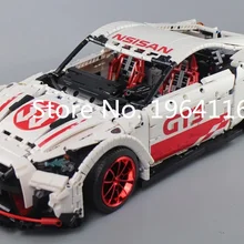 Новинка 23010, серия Technic, GT-R Nismo, модель спортивного автомобиля, набор строительных блоков, классические MOC-25326 игрушки для детей