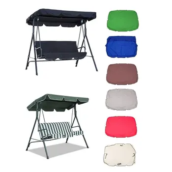 

Outdoor Garden Swings Sun Awning Sunshade Roof Cover Summer Awning Waterproof Swing Top Ceiling Cover for Swing Chair Hammock