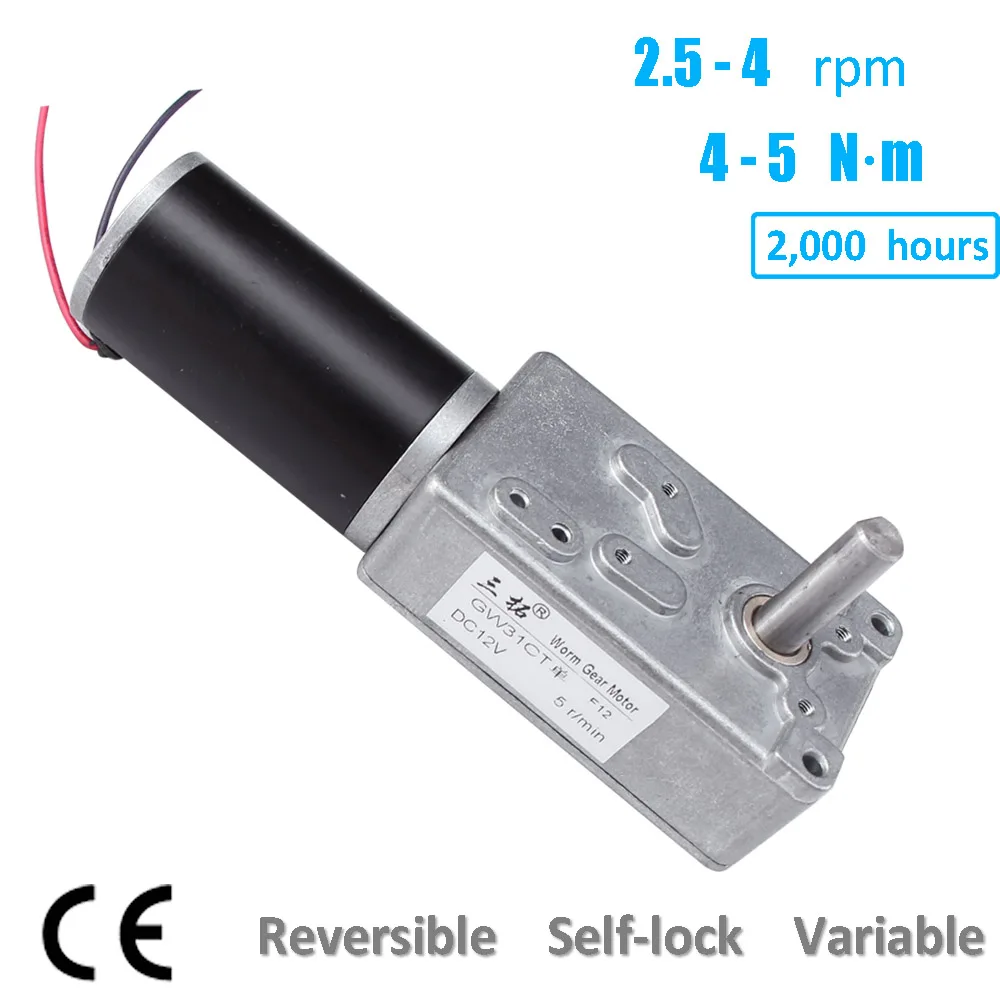 DC 12V 24V Gear Motor With Electric Gearbox Reducer With Reductor For DIY 