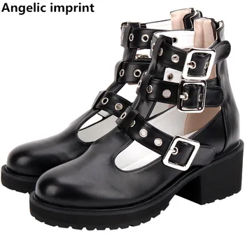 

Angelic imprint woman mori girl lolita cosplay shoes lady mid heels pumps women princess student college style dress party shoes