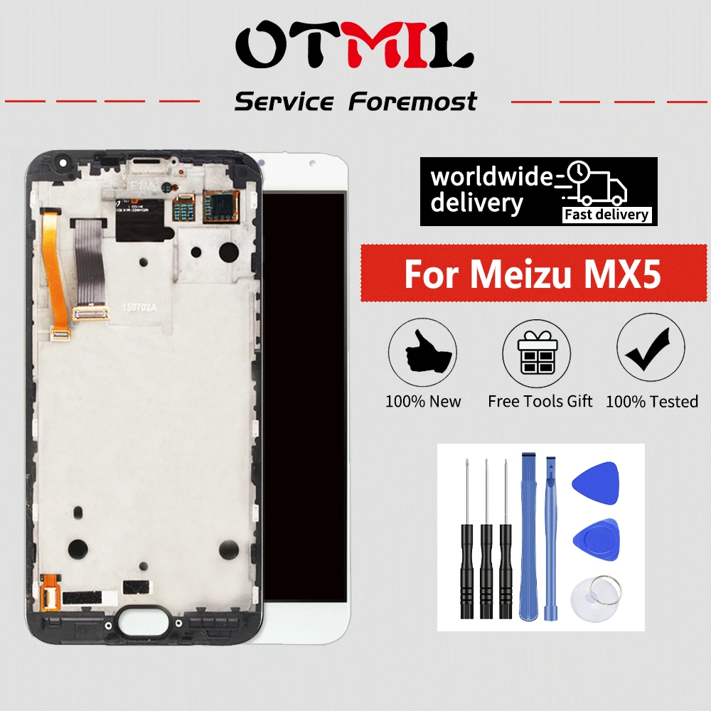 OTMIL New 5.5&quotFor MEIZU MX5 M575M M575U M575H LCD Display Touch Screen Digitizer Frame Assemble For Meizu Replacement | Мобильные