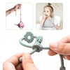 Customized Silicone Pacifier Chain Teether Toys BPA Free Safe Teething Chain Portable Newborn Chewing Molar Baby Accessories 5