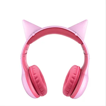 

Foldable Unicorn Wired Kids Girl Cat Ear Glowing Gaming Headset Headphones Noise Cancelling Jack 3.5mm Mic